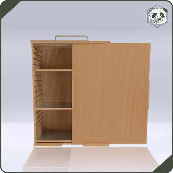 Small H2 PAWS Transport Case – Compact Storage for Warhammer and Wargame Miniatures (28x15x38 cm) | Panda’s Atelier