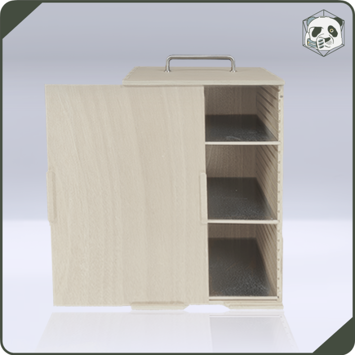 Medium H3 Transport Case – Optimal Storage for Warhammer and Wargame Miniatures (28x23x46 cm) | Panda’s Atelier