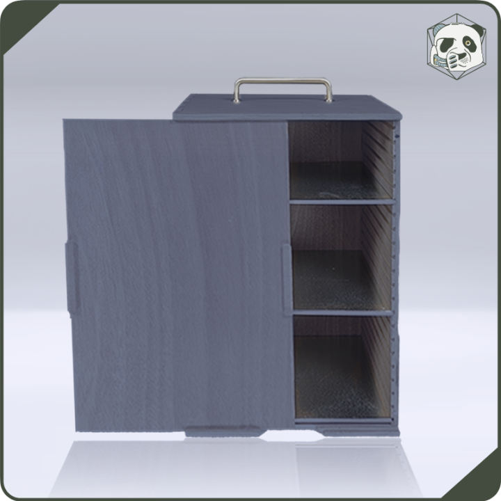 Medium H3 Transport Case – Optimal Storage for Warhammer and Wargame Miniatures (28x23x46 cm) | Panda’s Atelier