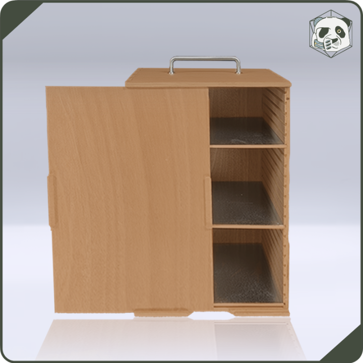 Medium H3 Transport Case – Optimal Storage for Warhammer and Wargame Miniatures (28x23x46 cm) | Panda’s Atelier