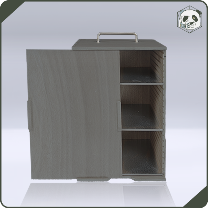 Medium H3 Transport Case – Optimal Storage for Warhammer and Wargame Miniatures (28x23x46 cm) | Panda’s Atelier