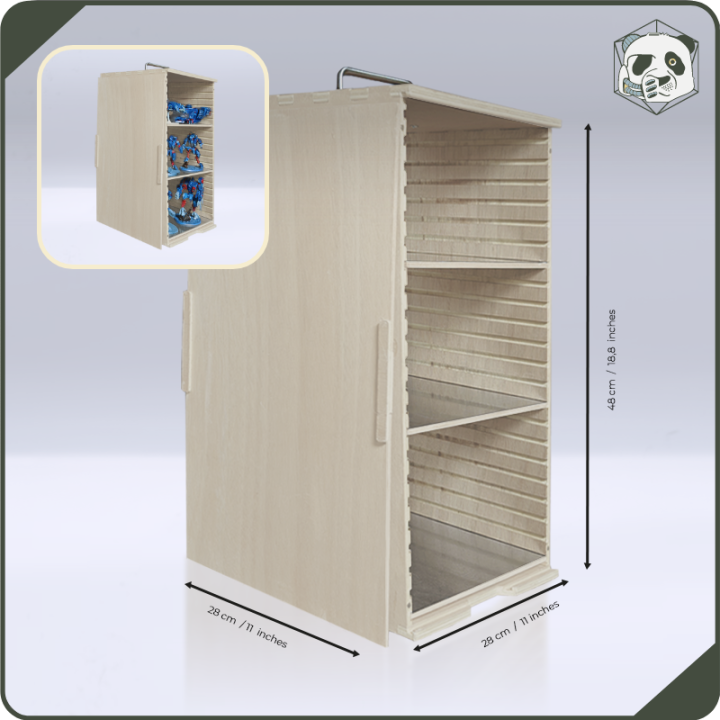 PAWS Large H3 Transport Case – Storage for Large Warhammer and Wargame Armies (28x28x46 cm) | Panda’s Atelier