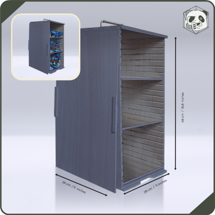 PAWS Large H3 Transport Case – Storage for Large Warhammer and Wargame Armies (28x28x46 cm) | Panda’s Atelier