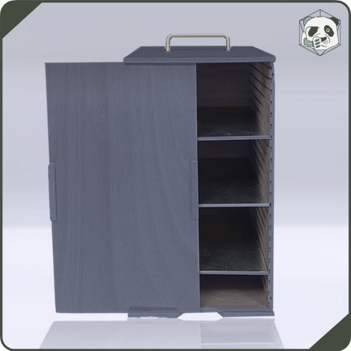 Mallette PAWS Large H3 – Transport pour Grandes Armées Warhammer et Wargame (28x28x46 cm) | Panda’s Atelier