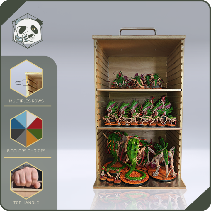 PAWS Large H3 Transport Case – Storage for Large Warhammer and Wargame Armies (28x28x46 cm) | Panda’s Atelier