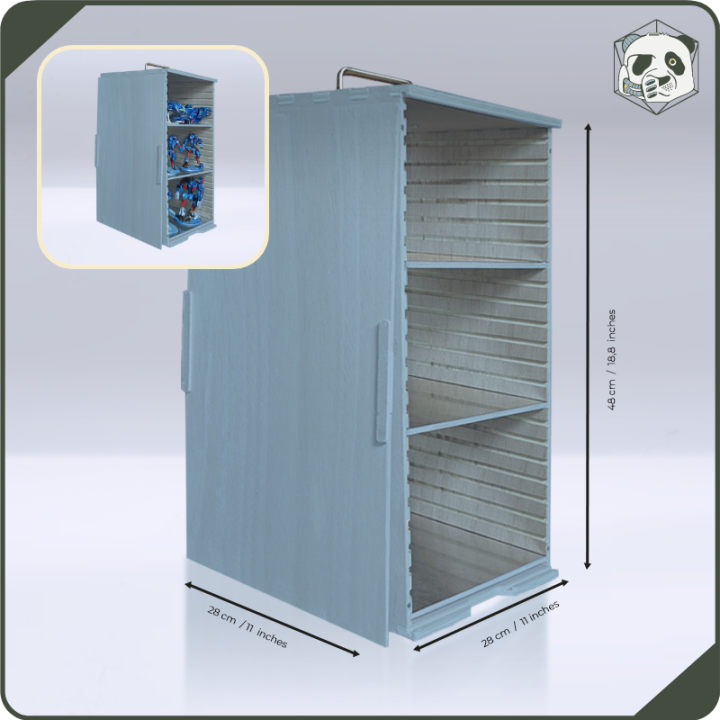 PAWS Large H3 Transport Case – Storage for Large Warhammer and Wargame Armies (28x28x46 cm) | Panda’s Atelier