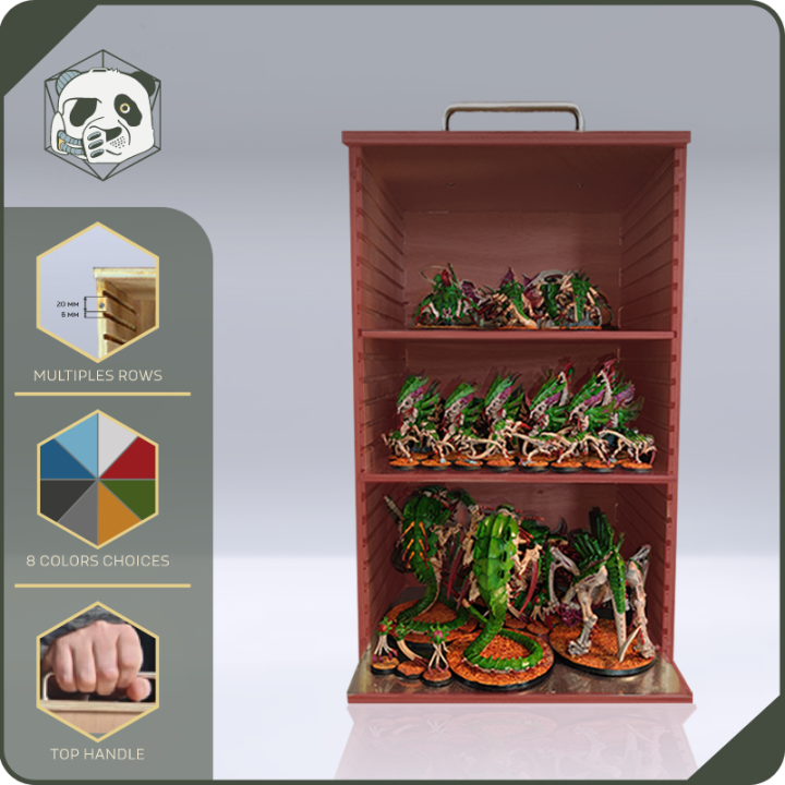 Mallette PAWS Large H3 – Transport pour Grandes Armées Warhammer et Wargame (28x28x46 cm) | Panda’s Atelier