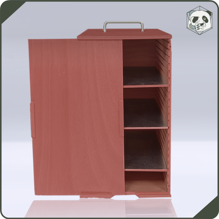 Mallette PAWS Large H3 – Transport pour Grandes Armées Warhammer et Wargame (28x28x46 cm) | Panda’s Atelier