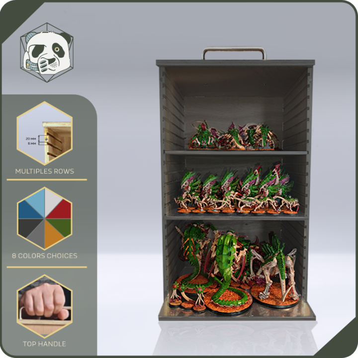 PAWS Large H3 Transport Case – Storage for Large Warhammer and Wargame Armies (28x28x46 cm) | Panda’s Atelier