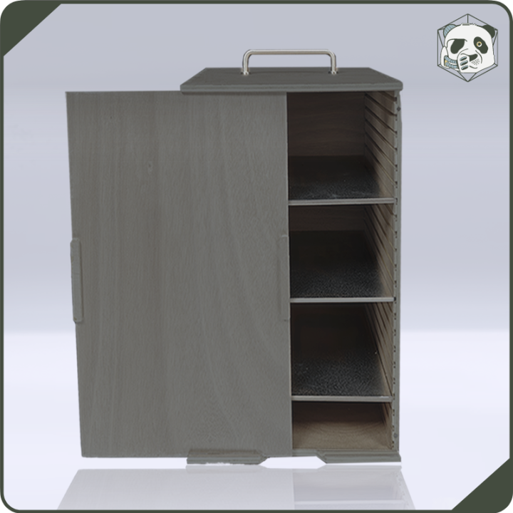 Mallette PAWS Large H3 – Transport pour Grandes Armées Warhammer et Wargame (28x28x46 cm) | Panda’s Atelier