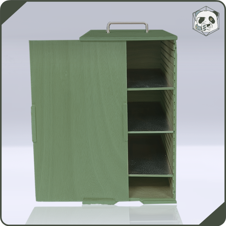 Mallette PAWS Large H3 – Transport pour Grandes Armées Warhammer et Wargame (28x28x46 cm) | Panda’s Atelier