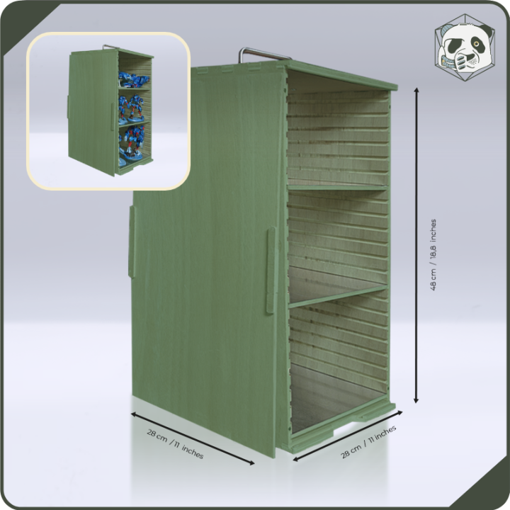 PAWS Large H3 Transport Case – Storage for Large Warhammer and Wargame Armies (28x28x46 cm) | Panda’s Atelier