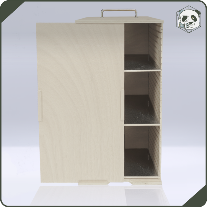 Large H4 Transport Case – Ultimate Storage for Voluminous Armies (28x28x54 cm) | Panda’s Atelier