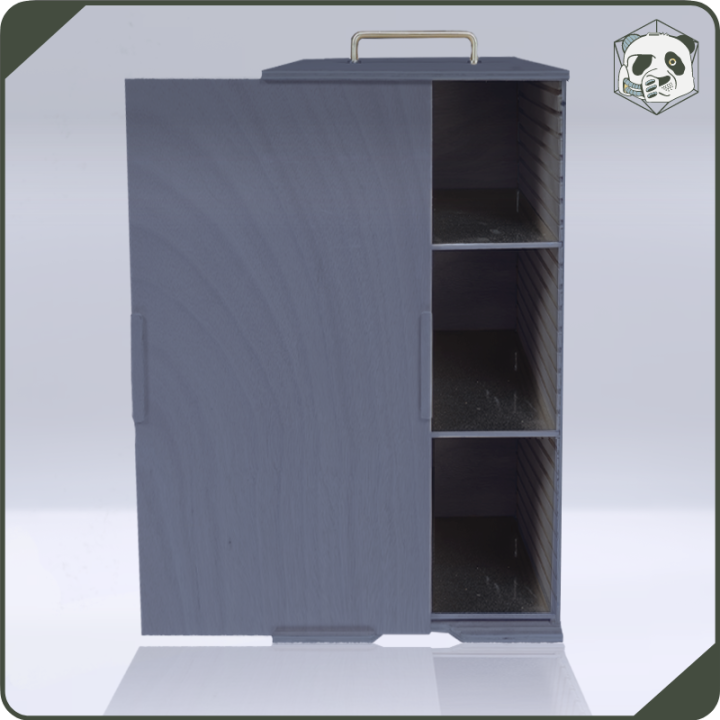 Large H4 Transport Case – Ultimate Storage for Voluminous Armies (28x28x54 cm) | Panda’s Atelier