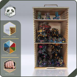 Large H4 Transport Case – Ultimate Storage for Voluminous Armies (28x28x54 cm) | Panda’s Atelier