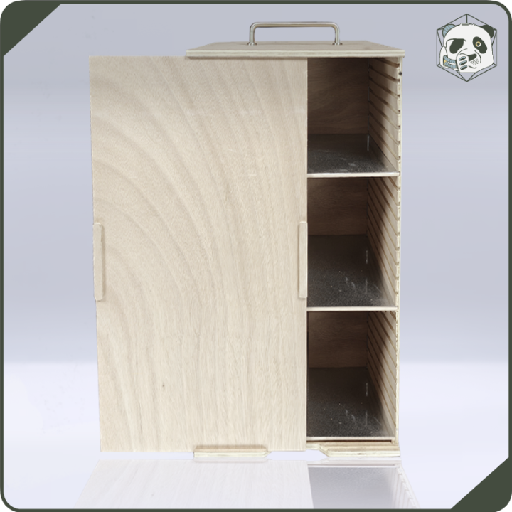 Large H4 Transport Case – Ultimate Storage for Voluminous Armies (28x28x54 cm) | Panda’s Atelier