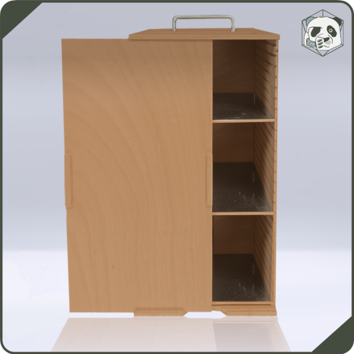 Mallette Large H4 – Solution Ultime pour Armées très volumineuses (28x28x54 cm) | Panda’s Atelier