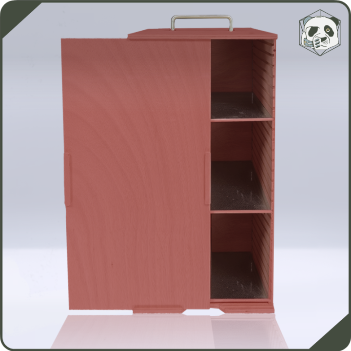 Large H4 Transport Case – Ultimate Storage for Voluminous Armies (28x28x54 cm) | Panda’s Atelier