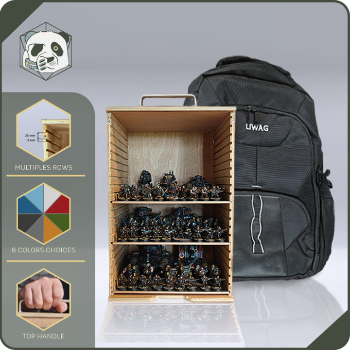 Bundle Nomade – Mallette PAWS Small H2 + Sac à Dos pour Wargamers | Panda’s Atelier