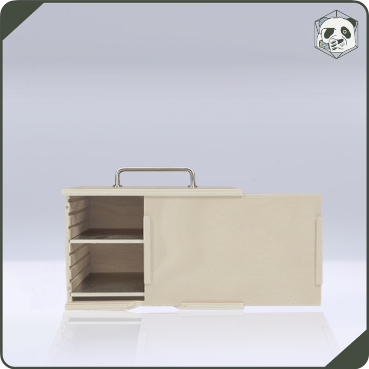 Small H1 PAWS Transport Case – Compact Storage for Warhammer and Wargame Miniatures (28x15x16 cm) | Panda’s Atelier