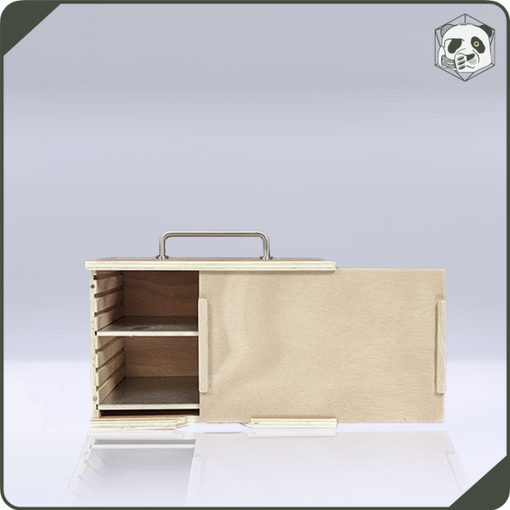 Small H1 PAWS Transport Case – Compact Storage for Warhammer and Wargame Miniatures (28x15x16 cm) | Panda’s Atelier