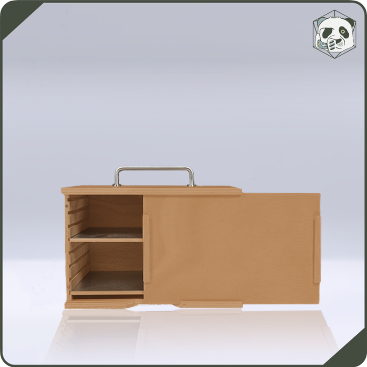 Small H1 PAWS Transport Case – Compact Storage for Warhammer and Wargame Miniatures (28x15x16 cm) | Panda’s Atelier