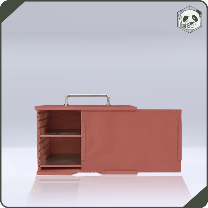 Small H1 PAWS Transport Case – Compact Storage for Warhammer and Wargame Miniatures (28x15x16 cm) | Panda’s Atelier