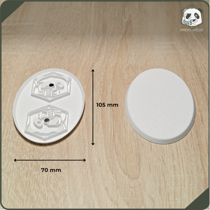 105x70 mm Oval Magnetic Base PLA - Warhammer 40k – Age of Sigmar