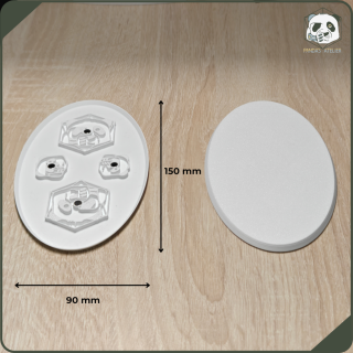 150x90 mm Oval Magnetic Base PLA - Warhammer 40k – Age of Sigmar