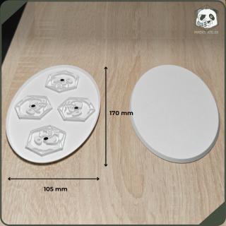 Socle ovale aimanté 170x105 mm PLA - Warhammer 40k – Age of Sigmar
