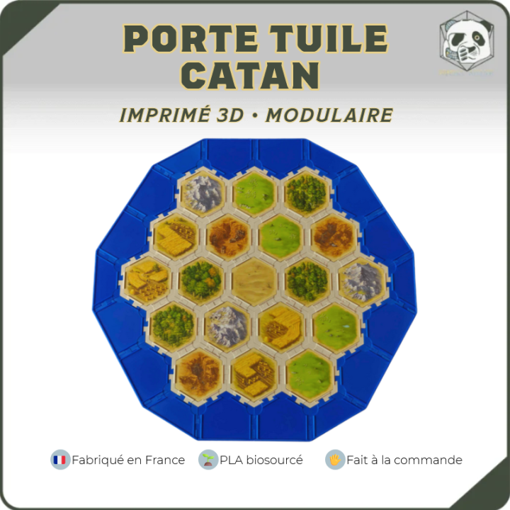 Base Game Modular Catan Tile Holder - 3D Printed Accessory