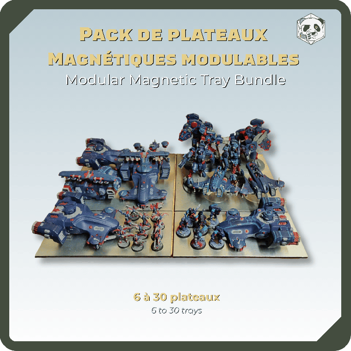 Rangement figurines – Lot de plateaux magnétiques compatibles BILLY | PAWS
