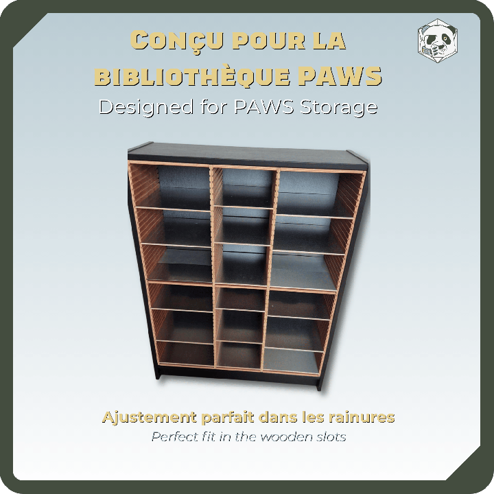 Rangement figurines – Lot de plateaux magnétiques compatibles BILLY | PAWS