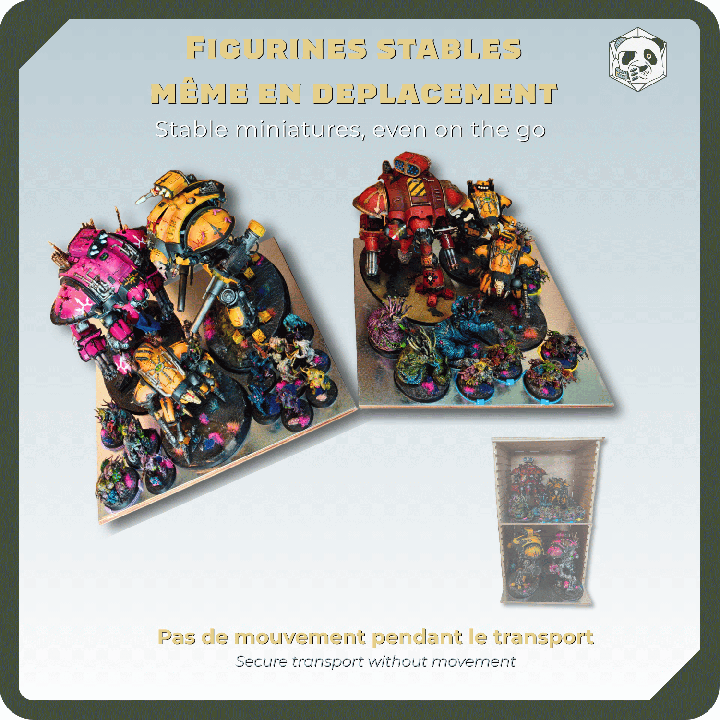 Large Magnetic Miniature Tray – Secure Transport for 100 Minis | PAWS