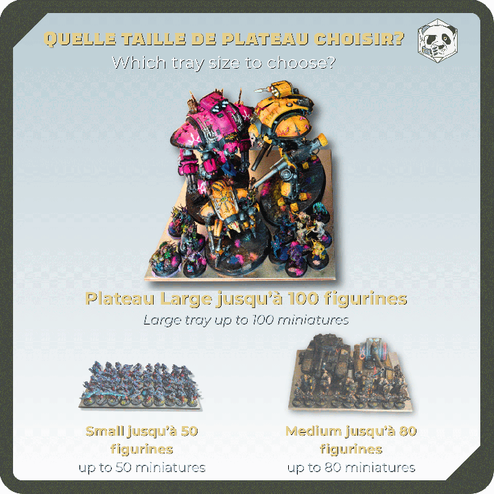 Large Magnetic Miniature Tray – Secure Transport for 100 Minis | PAWS