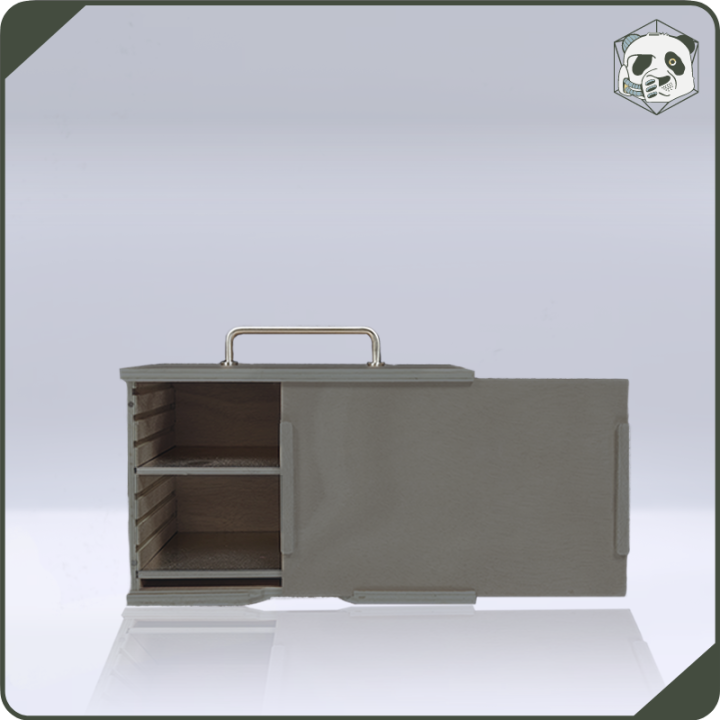 Mallette PAWS Small H1 – Transport Compact pour Figurines Warhammer wargame (28x15x16 cm) | Panda’s Atelier