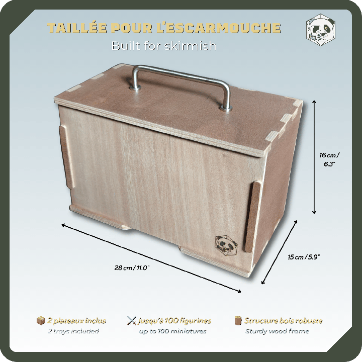 Small H1 Miniature Carry Case – Skirmish & RPG Transport | PAWS
