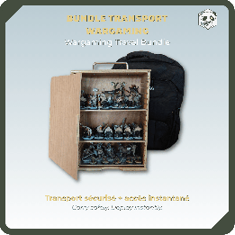 Bundle Nomade – Mallette PAWS Small H2 + Sac à Dos pour Wargamers | Panda’s Atelier
