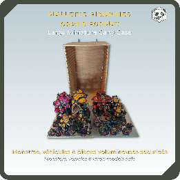 Mallette PAWS Large H3 – Transport pour Grandes Armées Warhammer et Wargame (28x28x46 cm) | Panda’s Atelier