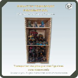 Large H4 Transport Case – Ultimate Storage for Voluminous Armies (28x28x54 cm) | Panda’s Atelier