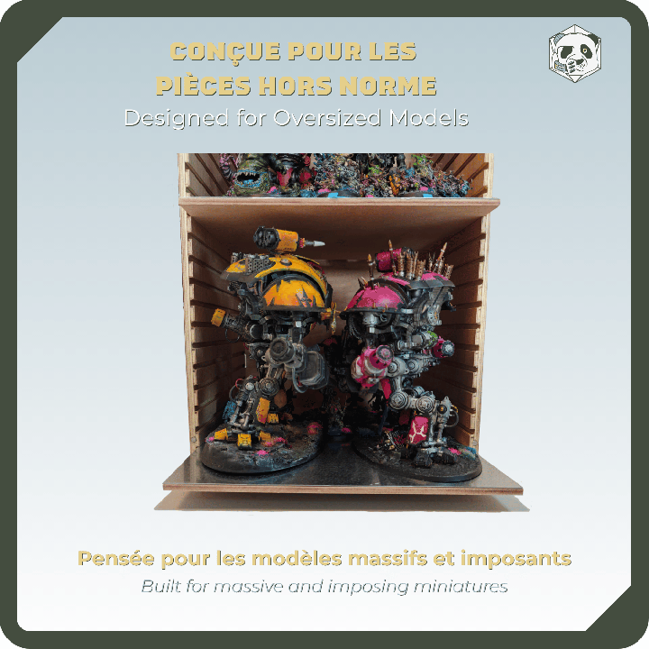 Large H4 Transport Case – Ultimate Storage for Voluminous Armies (28x28x54 cm) | Panda’s Atelier
