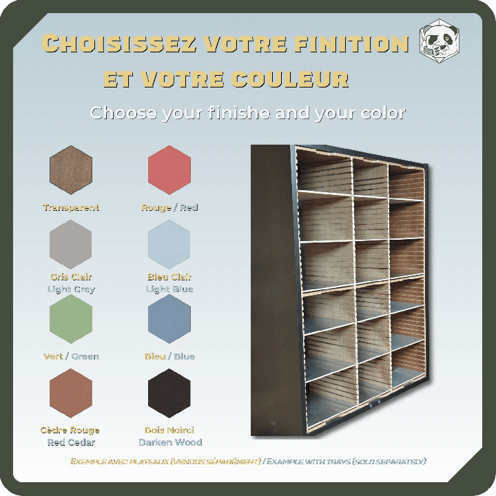 Rangement figurines compatible BILLY – PAWS – Étagère modulable gain de place