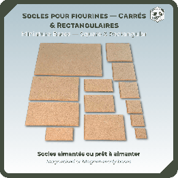 Square & Rectangular Wooden Wargame Miniature Bases | Panda's Atelier