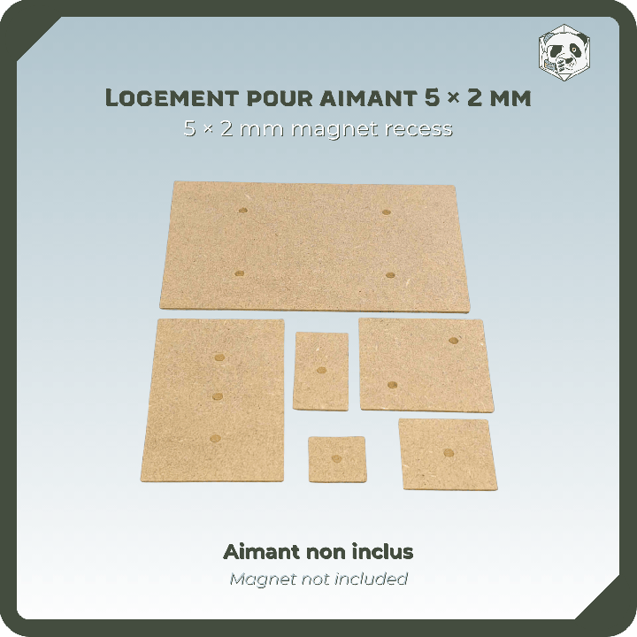 Socles Bois Carrés et Rectangulaires pour Figurines | Panda's Atelier