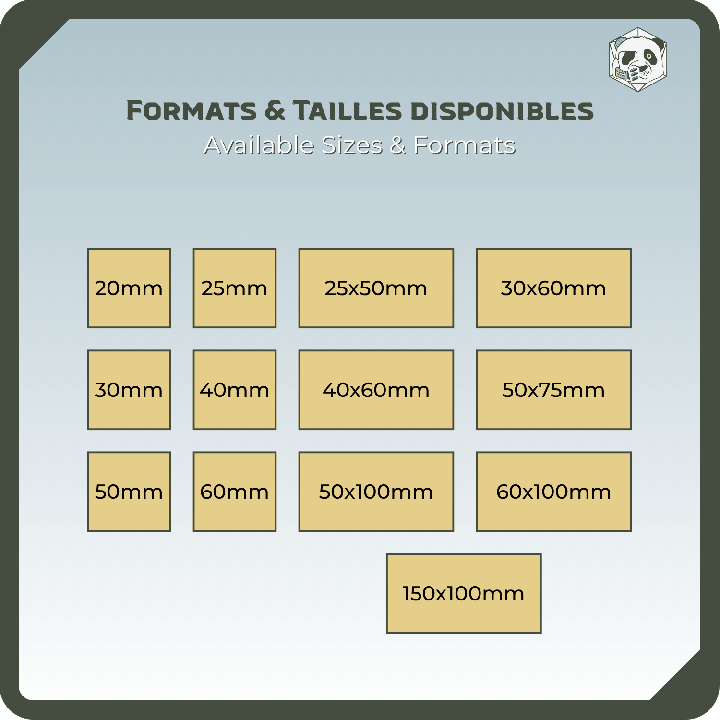 Socles Bois Carrés et Rectangulaires pour Figurines | Panda's Atelier
