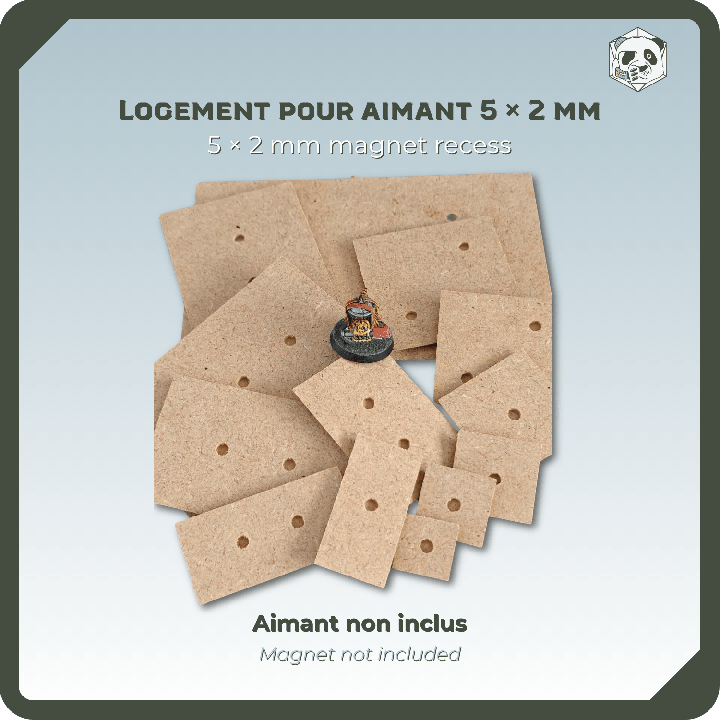 Square & Rectangular Wooden Wargame Miniature Bases | Panda's Atelier