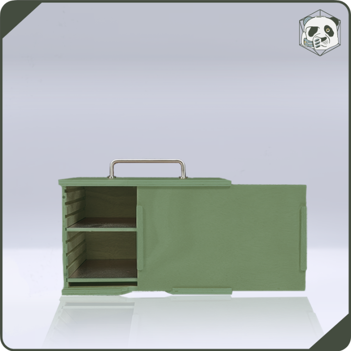 Small H1 PAWS Transport Case – Compact Storage for Warhammer and Wargame Miniatures (28x15x16 cm) | Panda’s Atelier