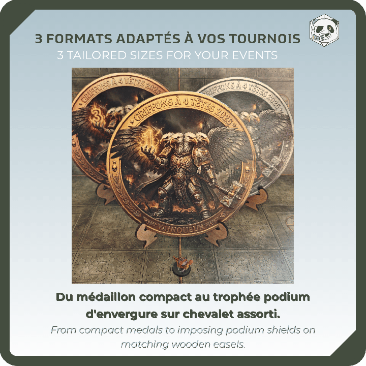 Trophée Bois Personnalisé & Bas-Relief UV | Panda's Atelier Bordeaux