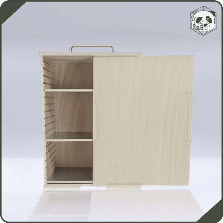 Small H2 PAWS Transport Case – Compact Storage for Warhammer and Wargame Miniatures (28x15x38 cm) | Panda’s Atelier